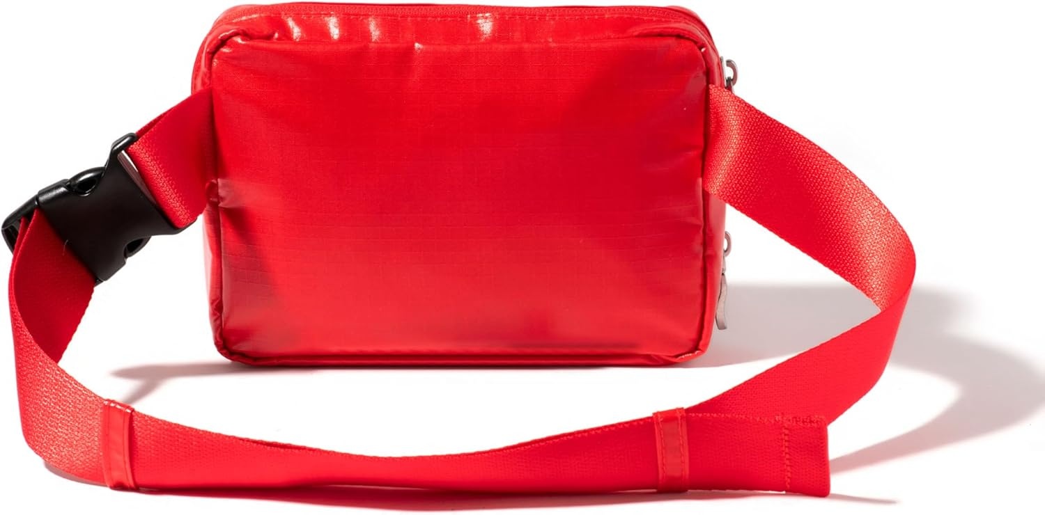 image:imageBaggallini Modern Belt Bag 5x8 Travel Fanny Pack Sling Bag Waistpack wRFID Card Holder Waterresistant Crossbody BagLava Gloss Ripstop
