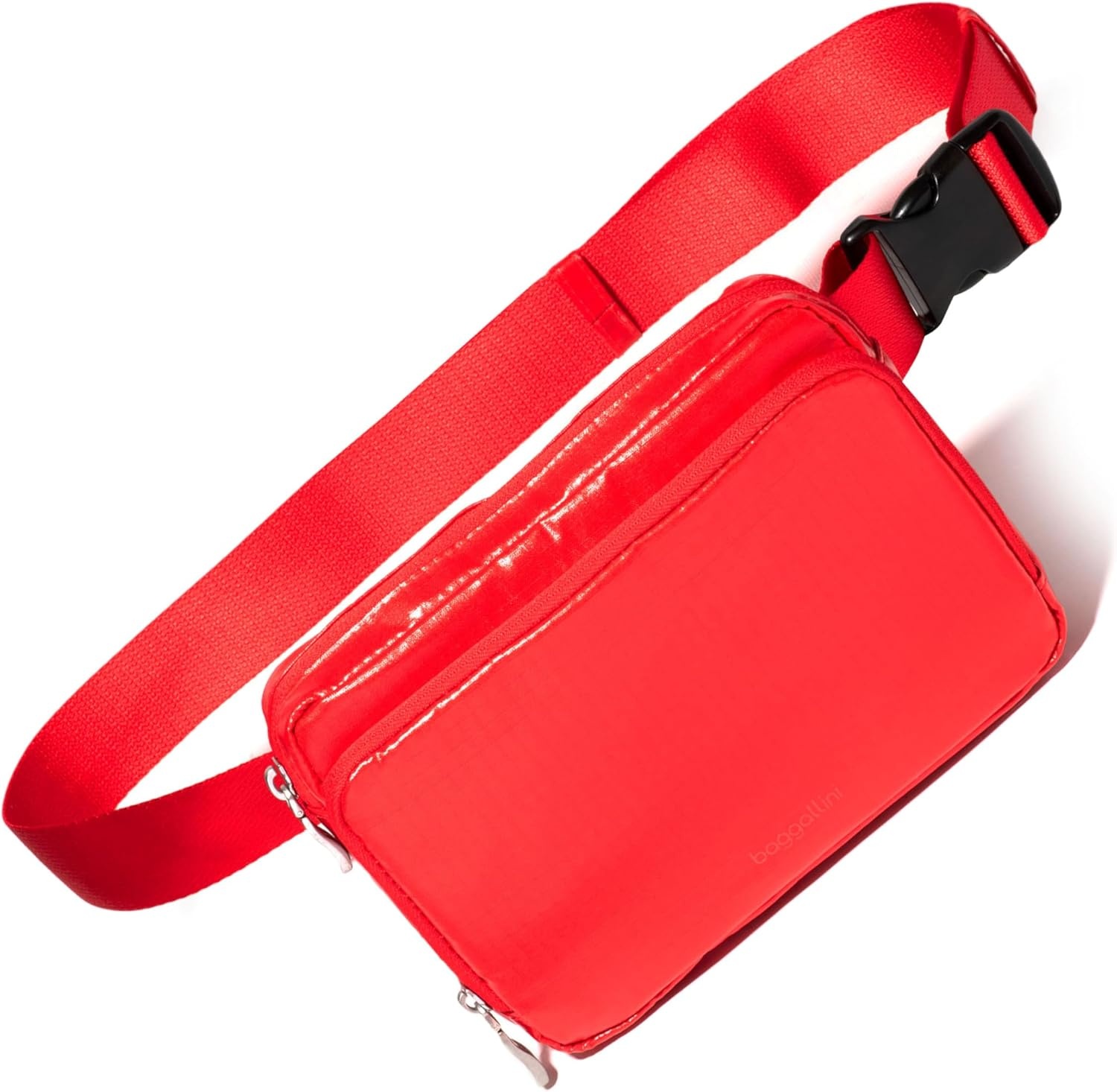 image:imageBaggallini Modern Belt Bag 5x8 Travel Fanny Pack Sling Bag Waistpack wRFID Card Holder Waterresistant Crossbody BagLava Gloss Ripstop