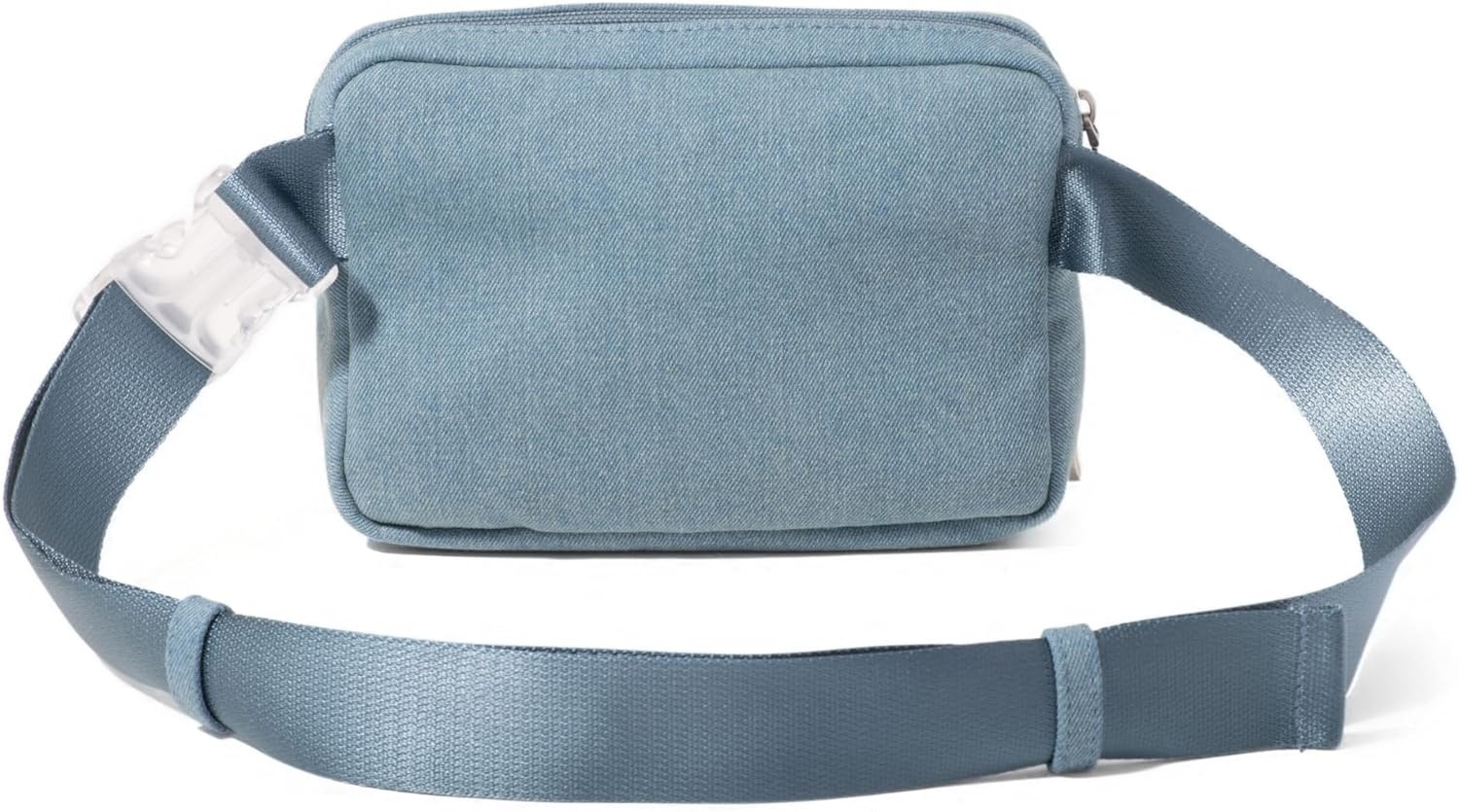 image:imageBaggallini Modern Belt Bag 5x8 Travel Fanny Pack Sling Bag Waistpack wRFID Card Holder Waterresistant Crossbody BagLight Indigo Denim