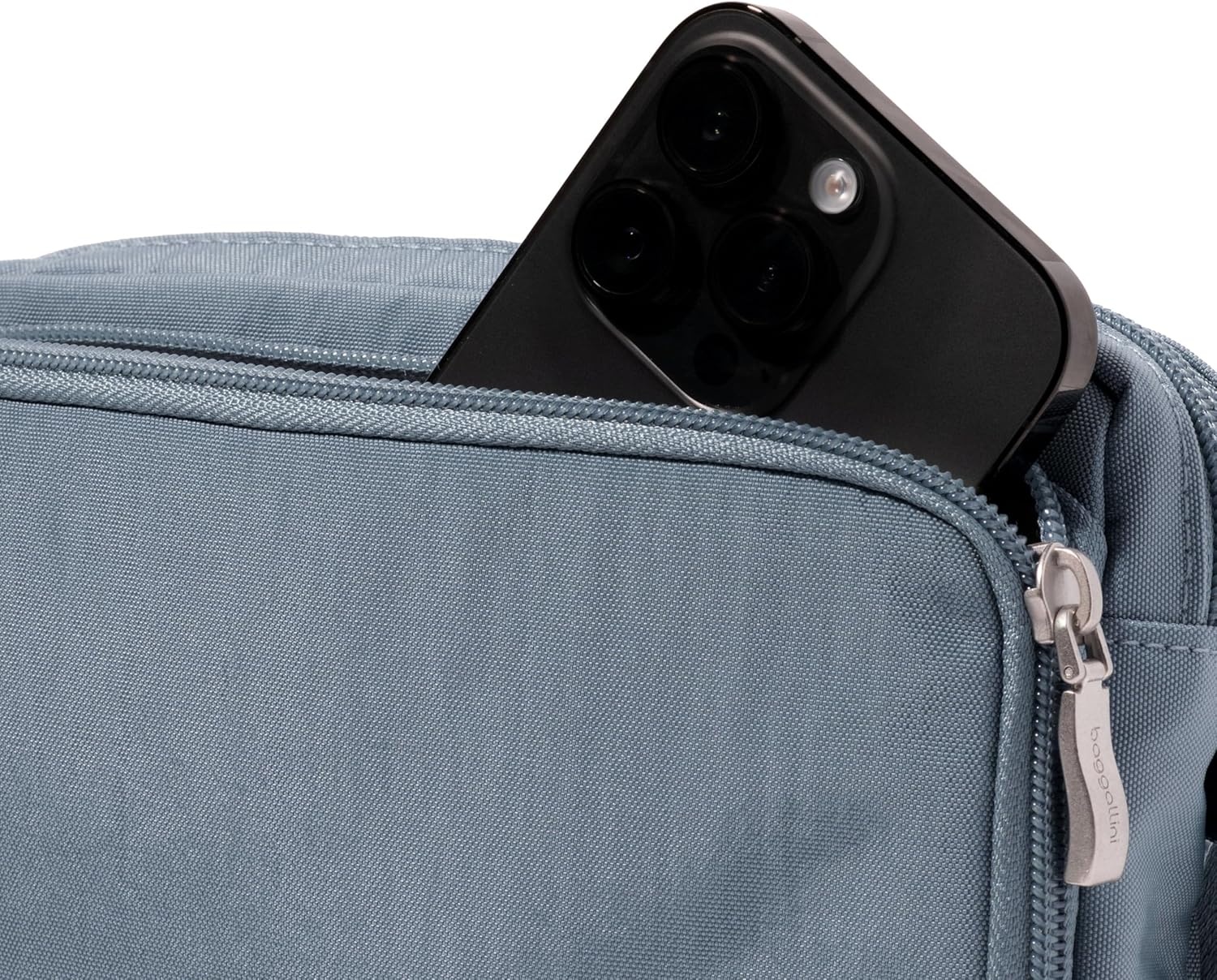 image:imageBaggallini Modern Belt Bag 5x8 Travel Fanny Pack Sling Bag Waistpack wRFID Card Holder Waterresistant Crossbody BagMist