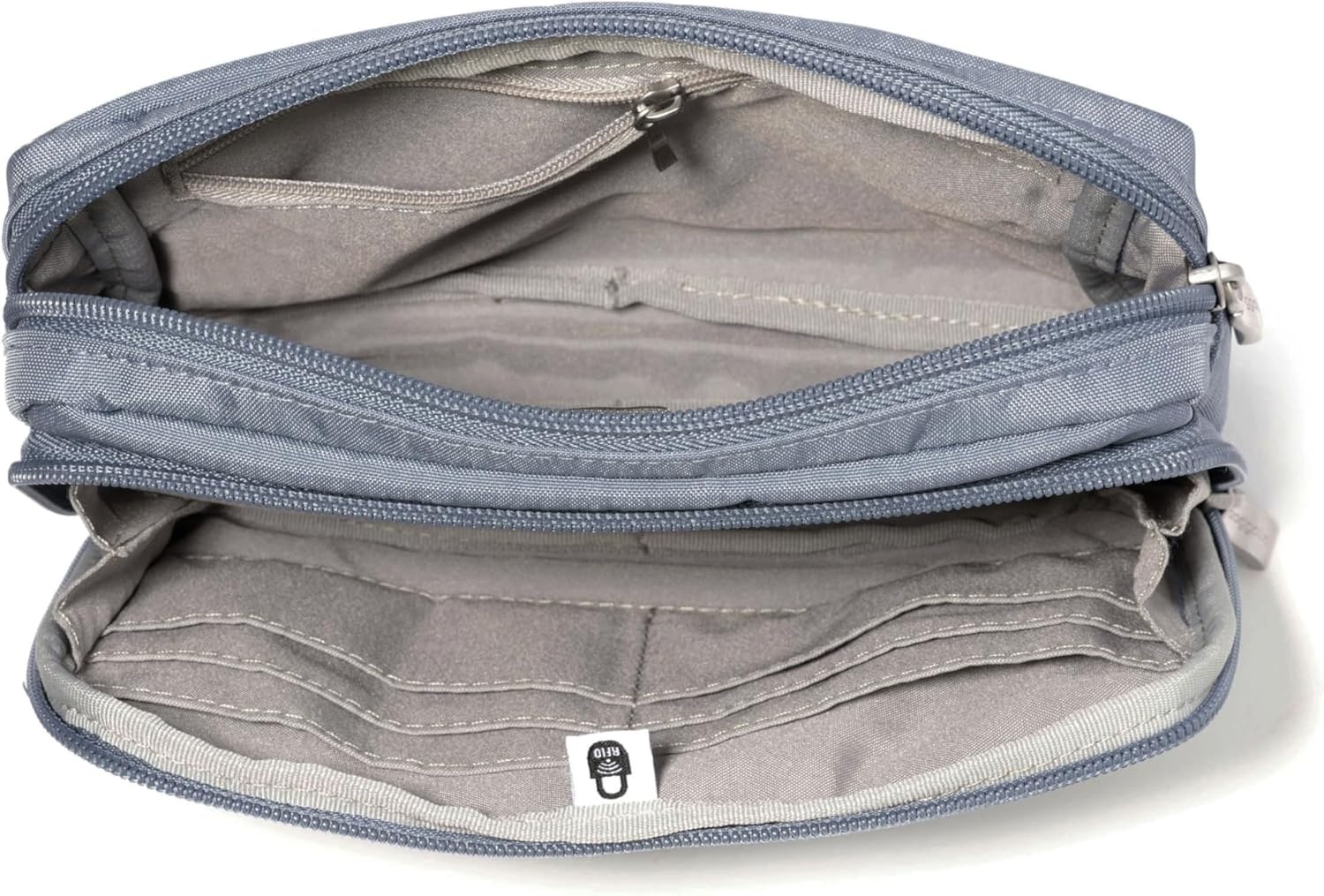 image:imageBaggallini Modern Belt Bag 5x8 Travel Fanny Pack Sling Bag Waistpack wRFID Card Holder Waterresistant Crossbody BagMist