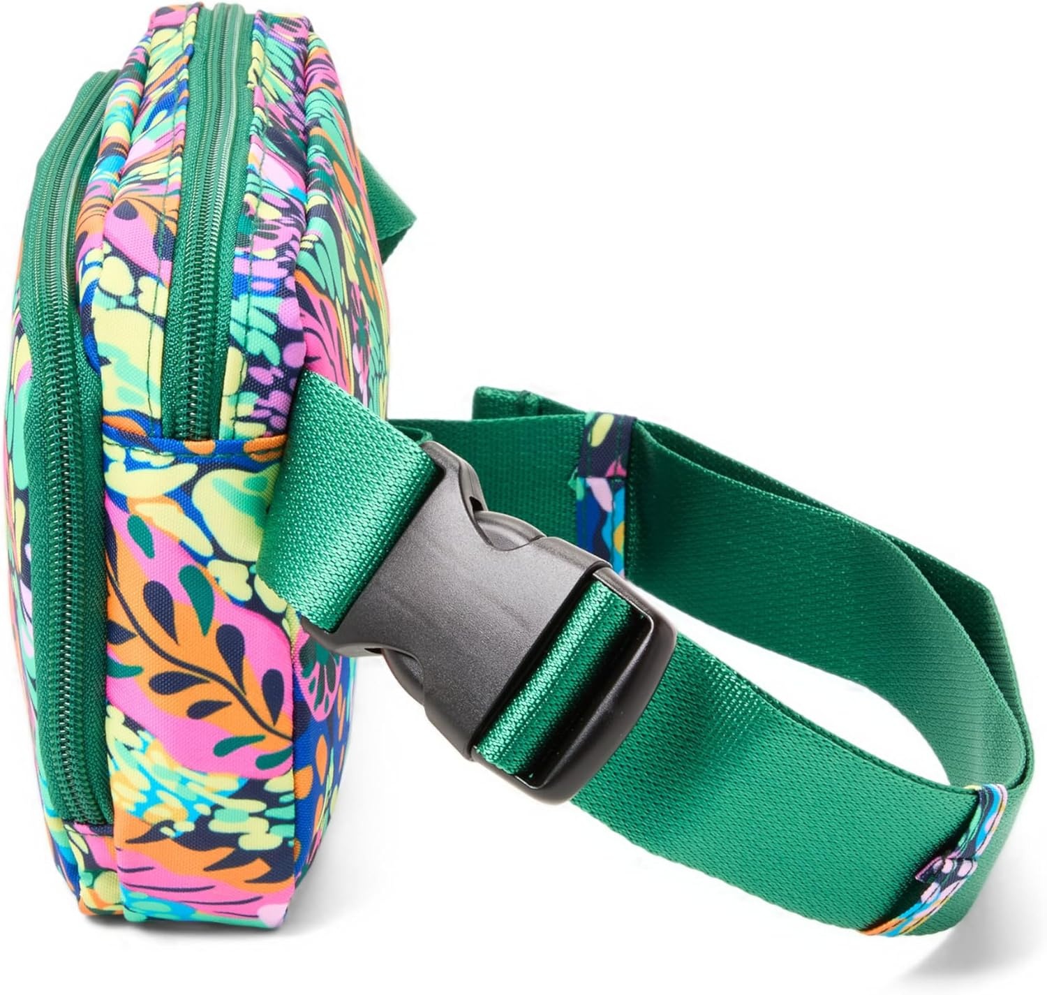 image:imageBaggallini Modern Belt Bag 5x8 Travel Fanny Pack Sling Bag Waistpack wRFID Card Holder Waterresistant Crossbody BagParadise Print