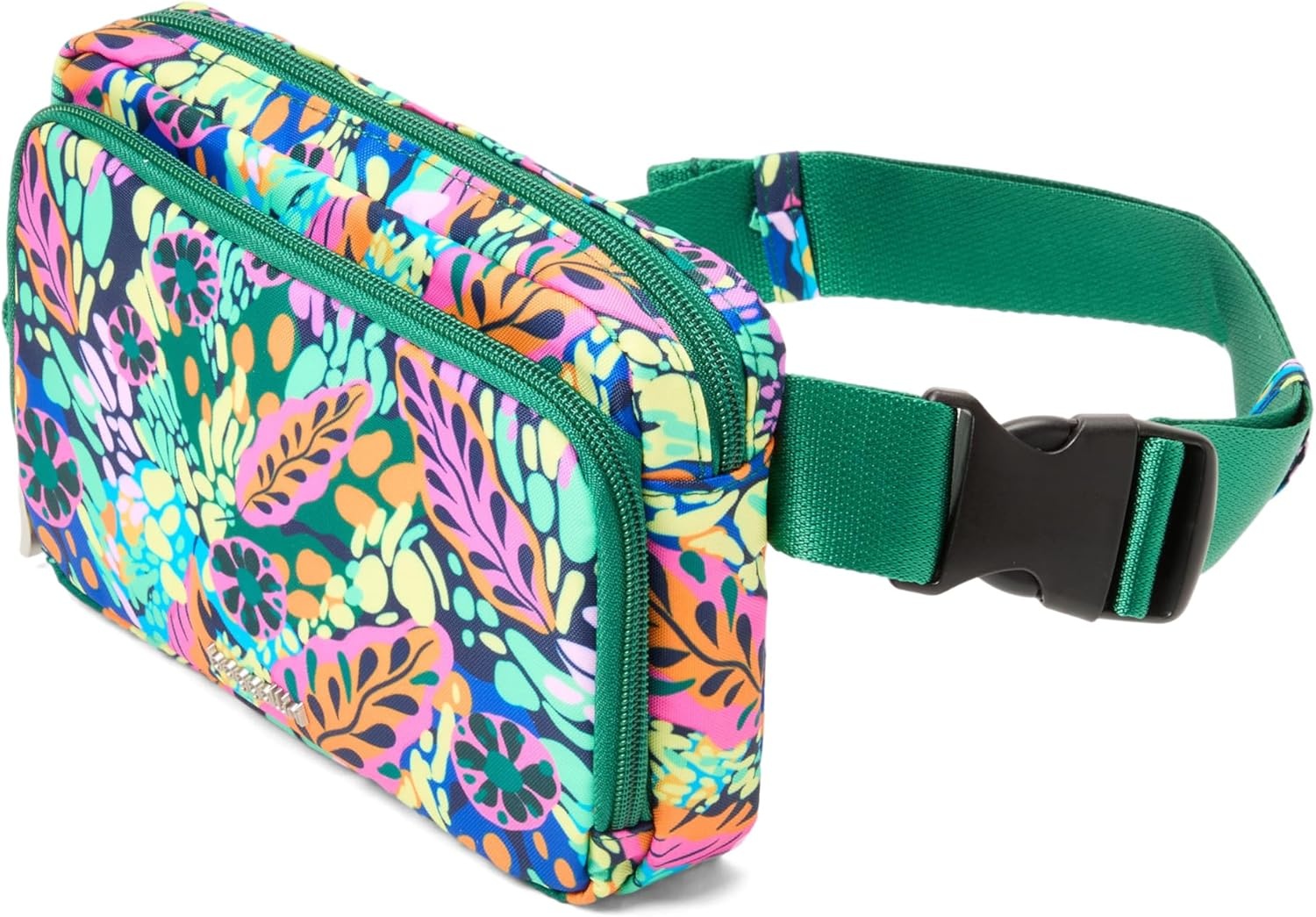image:imageBaggallini Modern Belt Bag 5x8 Travel Fanny Pack Sling Bag Waistpack wRFID Card Holder Waterresistant Crossbody BagParadise Print