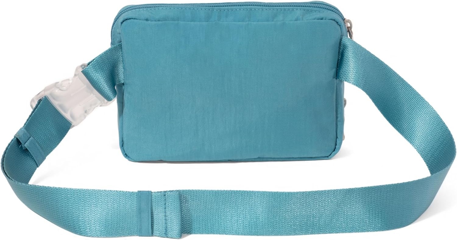 image:imageBaggallini Modern Belt Bag 5x8 Travel Fanny Pack Sling Bag Waistpack wRFID Card Holder Waterresistant Crossbody BagSeaside Blue