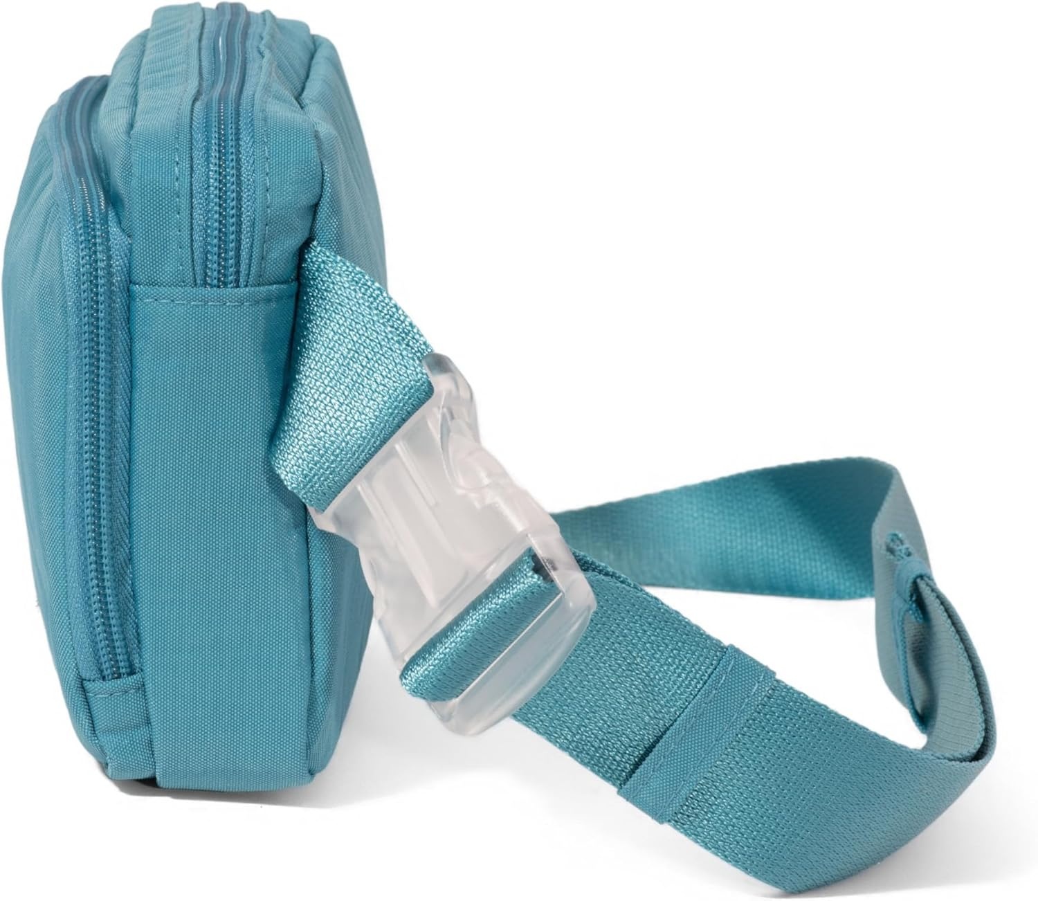 image:imageBaggallini Modern Belt Bag 5x8 Travel Fanny Pack Sling Bag Waistpack wRFID Card Holder Waterresistant Crossbody BagSeaside Blue