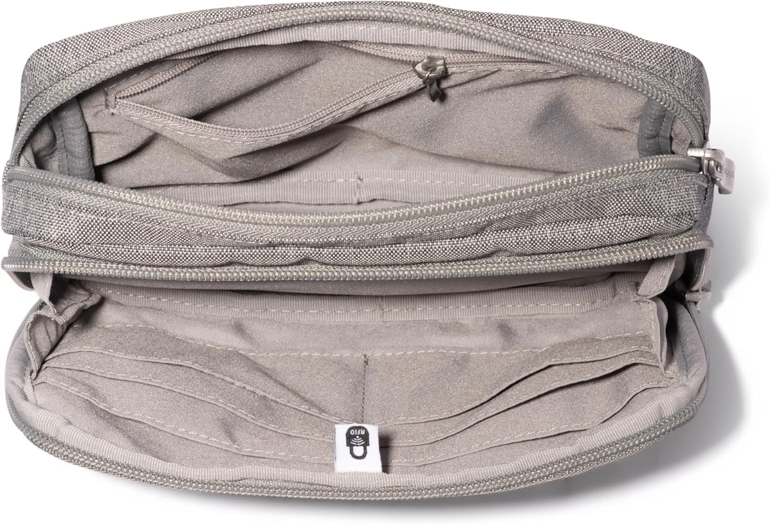 image:imageBaggallini Modern Belt Bag 5x8 Travel Fanny Pack Sling Bag Waistpack wRFID Card Holder Waterresistant Crossbody BagStone Heritage