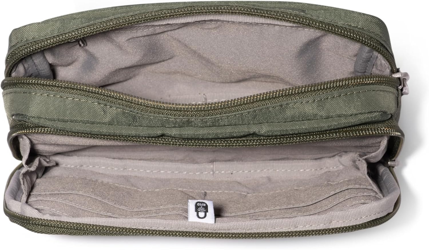 image:imageBaggallini Modern Belt Bag 5x8 Travel Fanny Pack Sling Bag Waistpack wRFID Card Holder Waterresistant Crossbody BagThyme