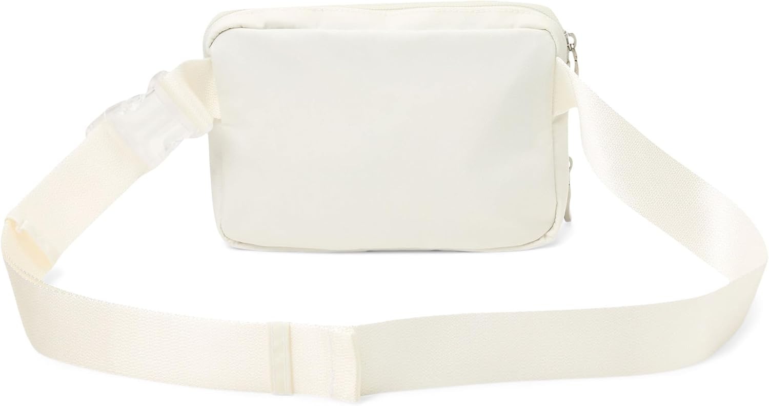 image:imageBaggallini Modern Belt Bag 5x8 Travel Fanny Pack Sling Bag Waistpack wRFID Card Holder Waterresistant Crossbody BagWhite 1