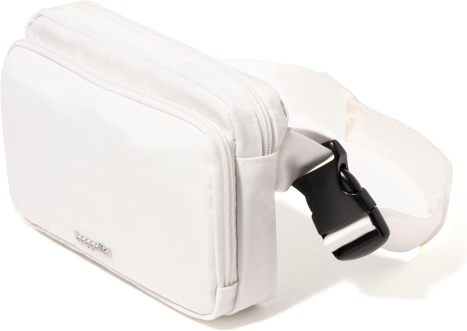 image:imageBaggallini Modern Belt Bag 5x8 Travel Fanny Pack Sling Bag Waistpack wRFID Card Holder Waterresistant Crossbody BagWhite