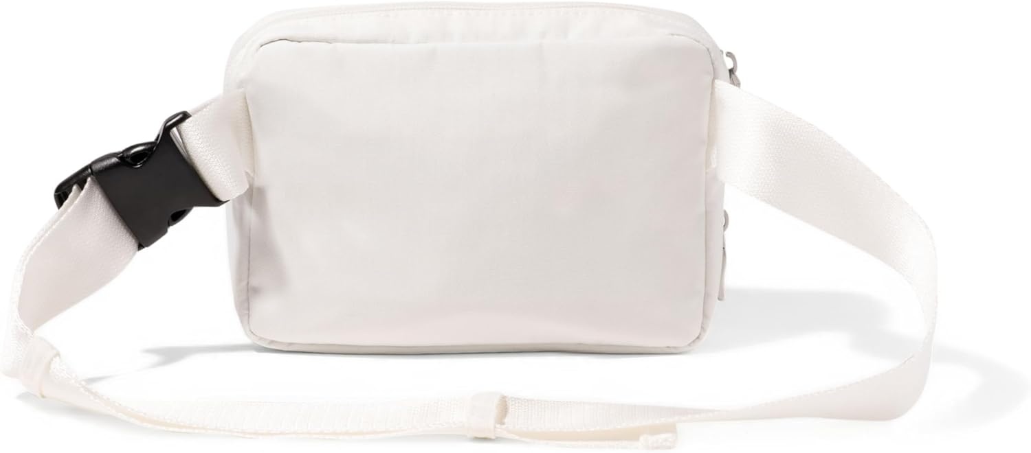 image:imageBaggallini Modern Belt Bag 5x8 Travel Fanny Pack Sling Bag Waistpack wRFID Card Holder Waterresistant Crossbody BagWhite