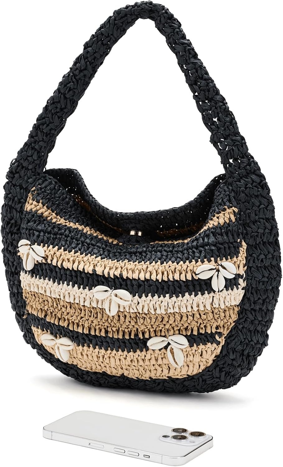 image:imageFree People Belize Shell ClutchTanBlack