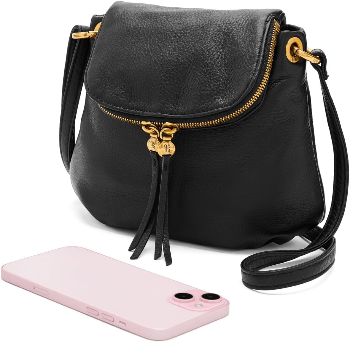 image:imageHOBO Fern ZipFlap CrossbodyBlack