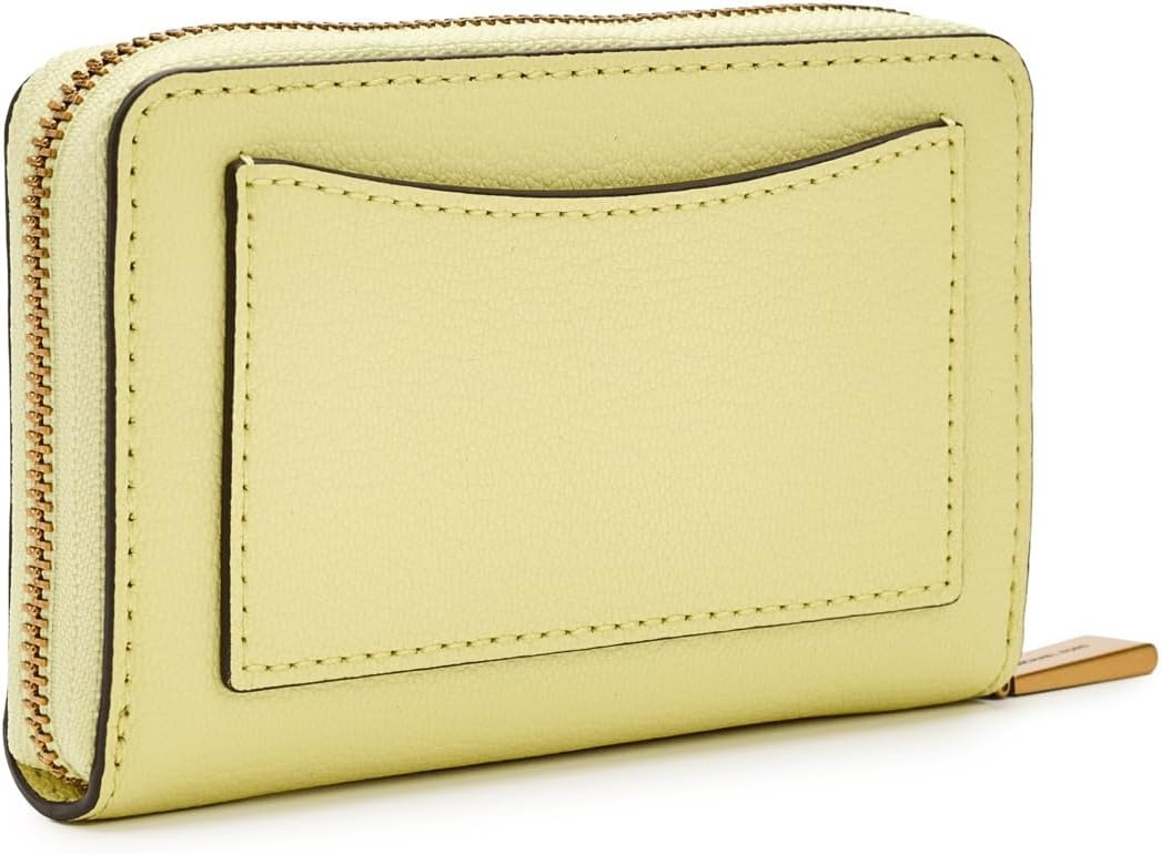 image:imageMichael Kors Jet Set Small Zip Around Card CaseGoldTone HardwareLeatherLemon