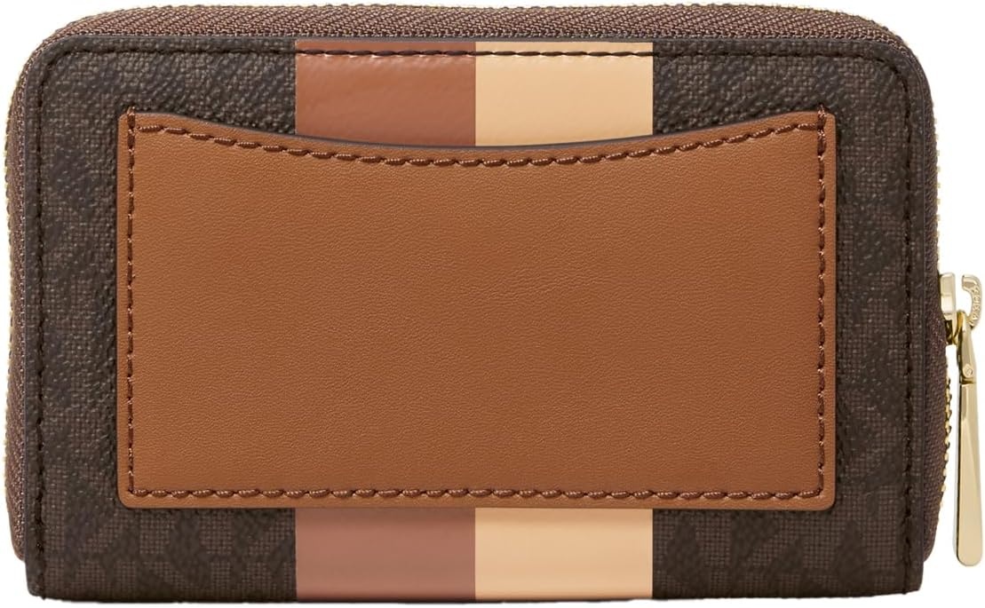 image:imageMichael Kors Jet Set Small Zip Around Card CaseGoldtone HardwareBrownLuggage