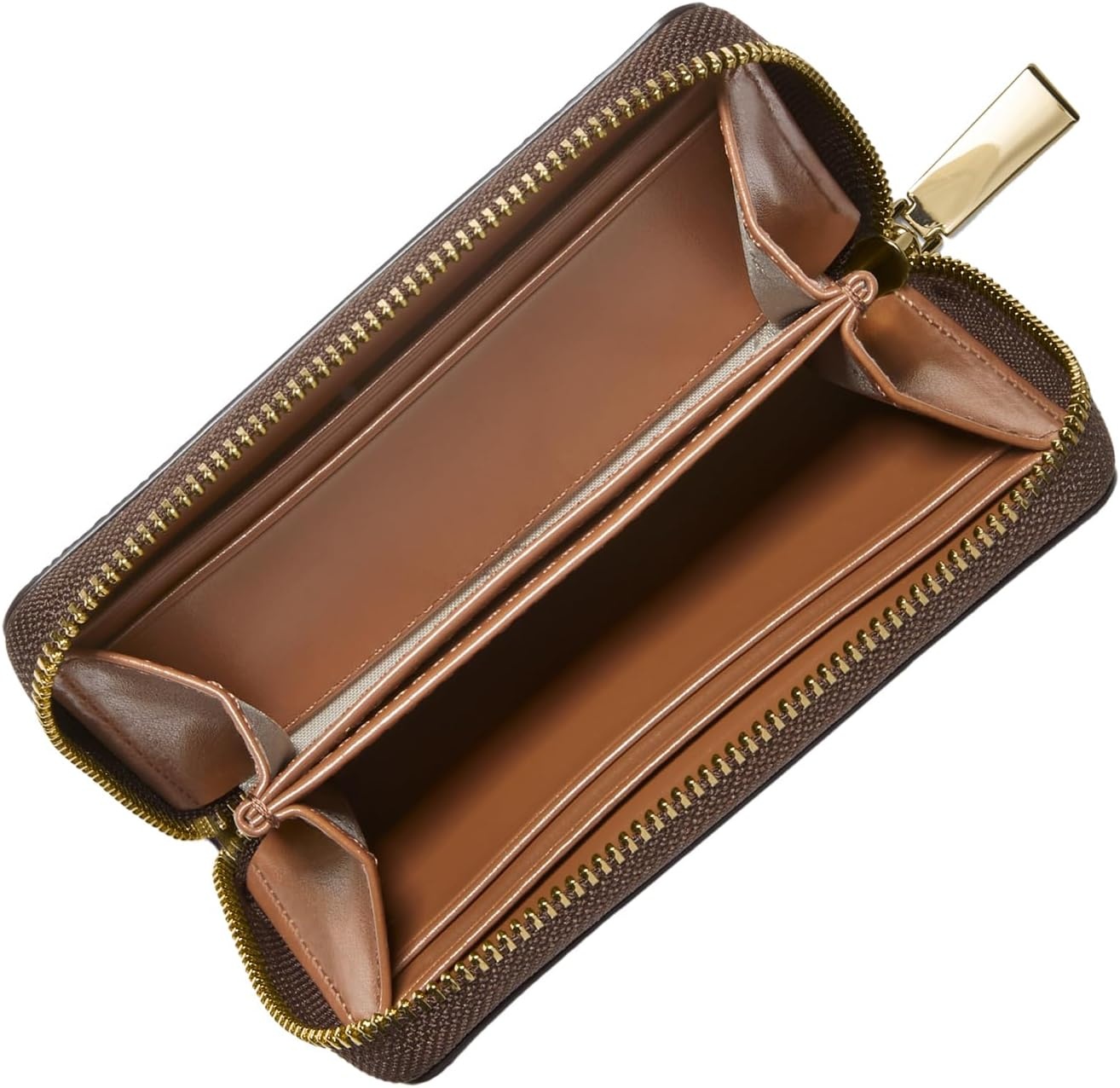 image:imageMichael Kors Jet Set Small Zip Around Card CaseGoldtone HardwareBrownLuggage