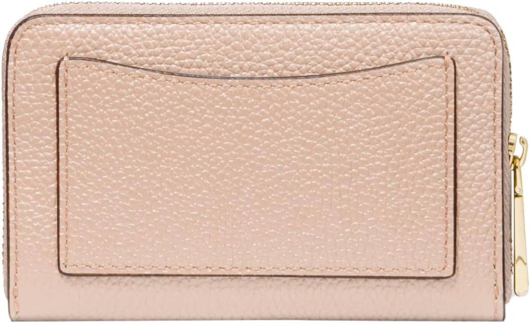 image:imageMichael Kors Jet Set Small Zip Around Card CaseGoldtone HardwareSoft Pink