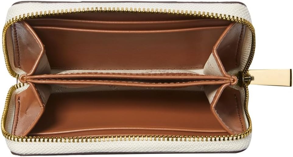 image:imageMichael Kors Jet Set Small Zip Around Card CaseGoldtone HardwareVanillaLuggage
