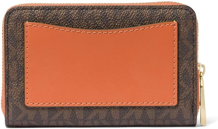 image:imageMichael Kors Jet Set Small Zip Around Card CaseOrange Punch 1