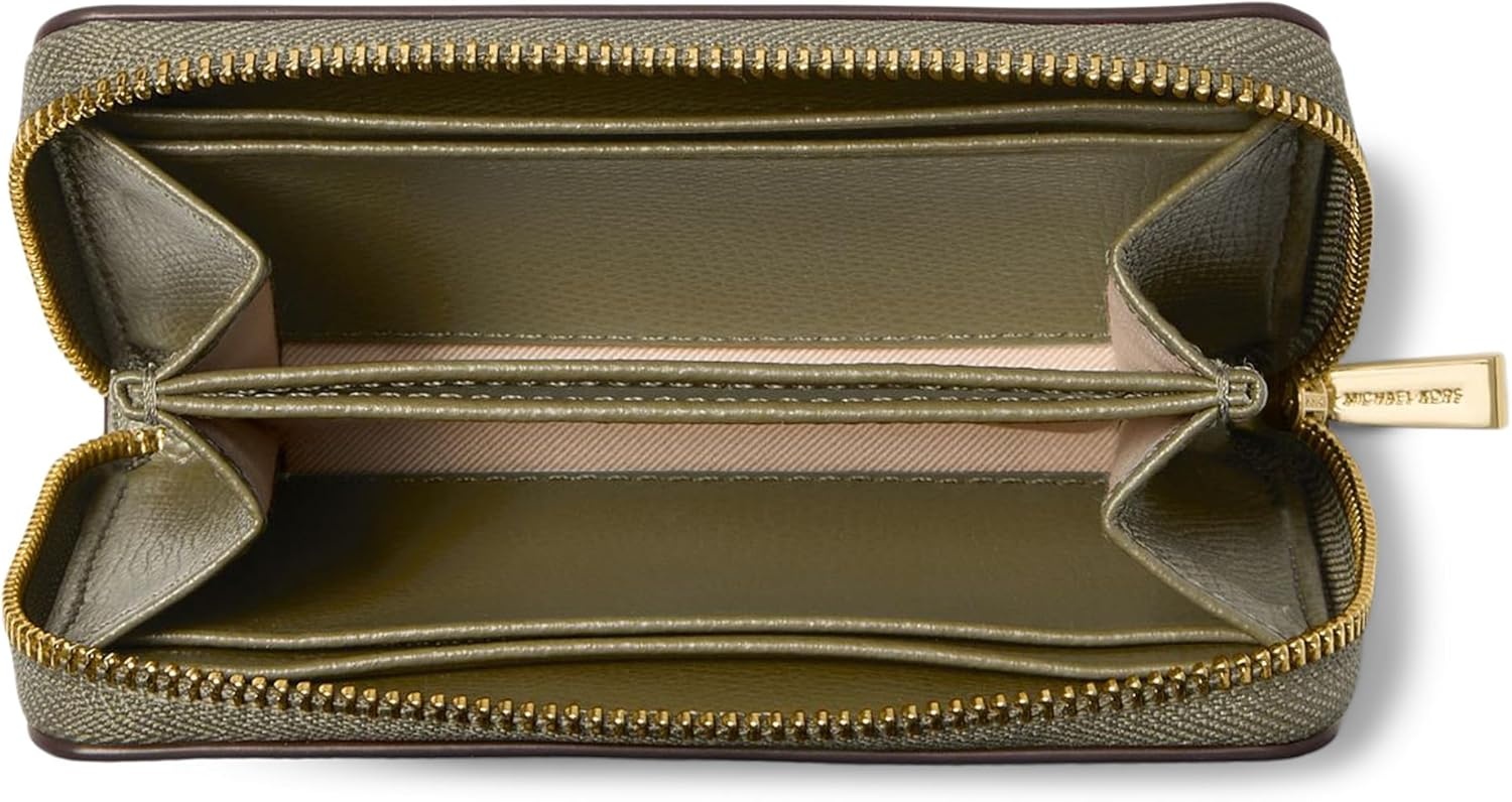 image:imageMichael Kors Jet Set Small Zip Around Card CaseSafari Green
