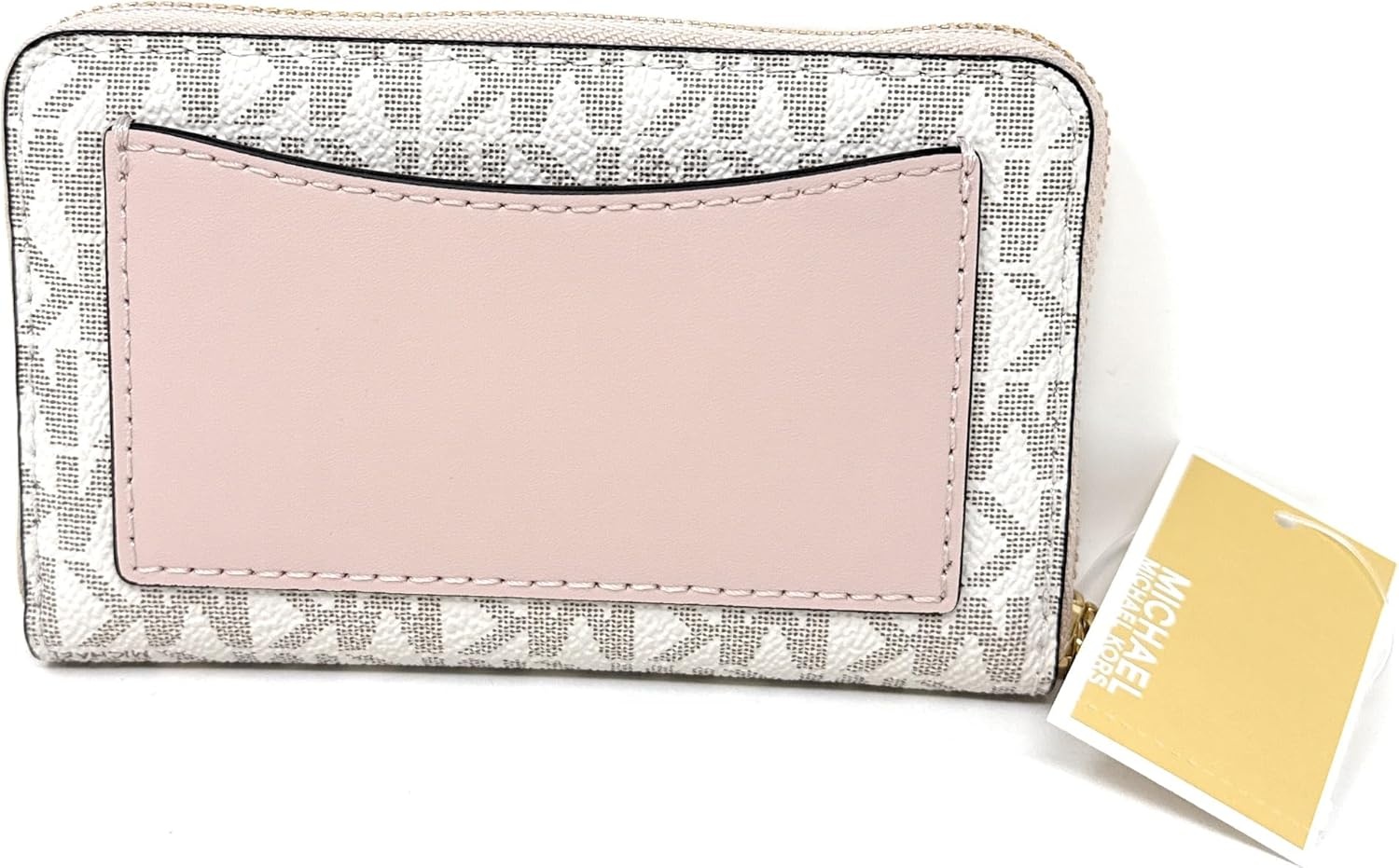 image:imageMichael Kors Jet Set Small Zip Around Card CaseVanillaSoft Pink