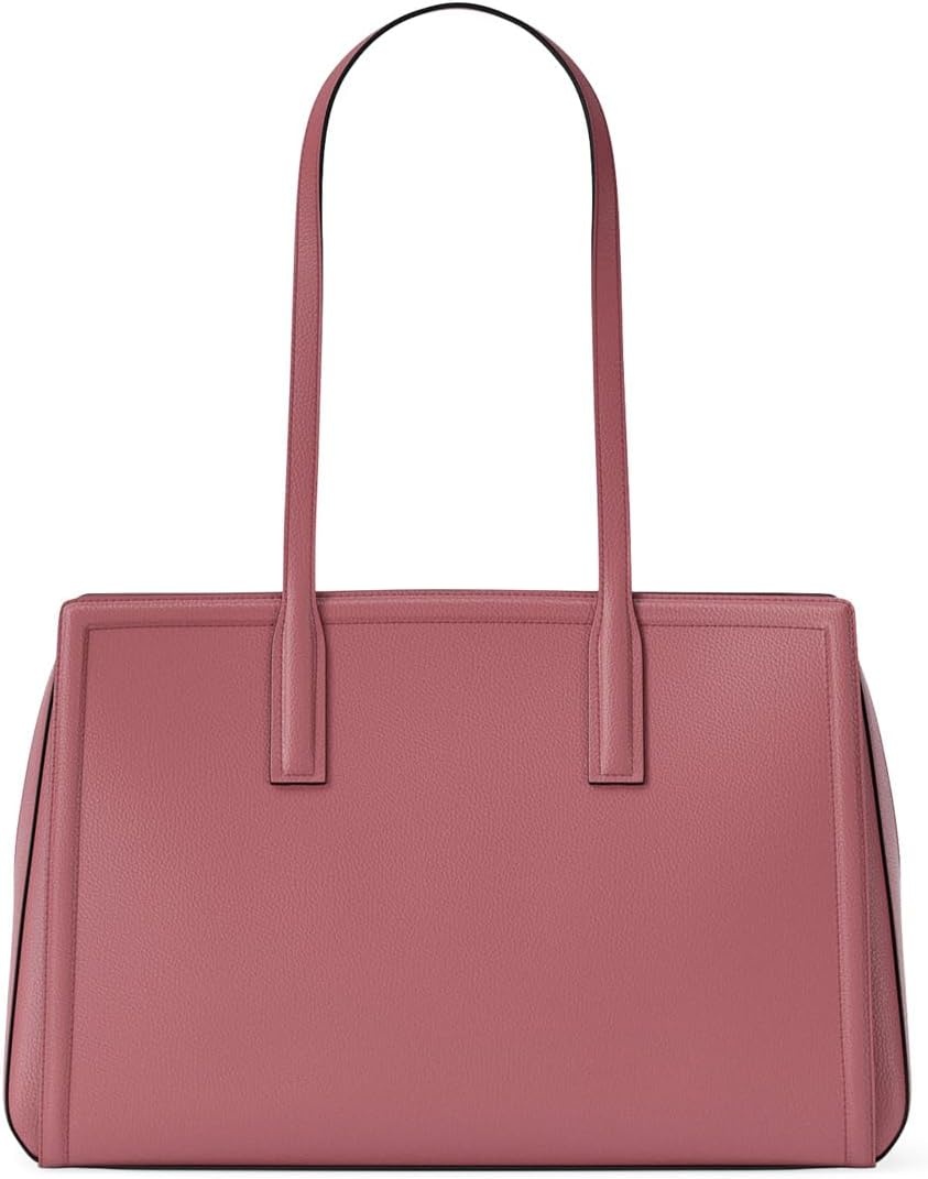 image:imageMichael Kors Womens Laila Medium Tote BagSilvertone HardwareEmbossed Goat LeatherRosewood