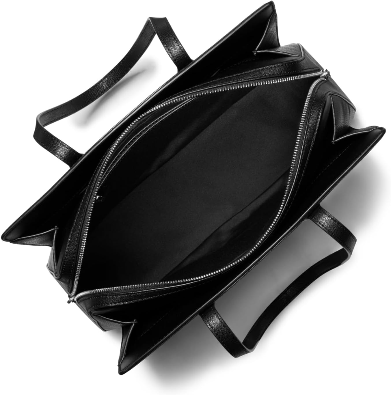 image:imageMichael Kors Womens Laila Medium Tote BagSilvertone HardwareTonal Mk Signature Coated TwillBlack