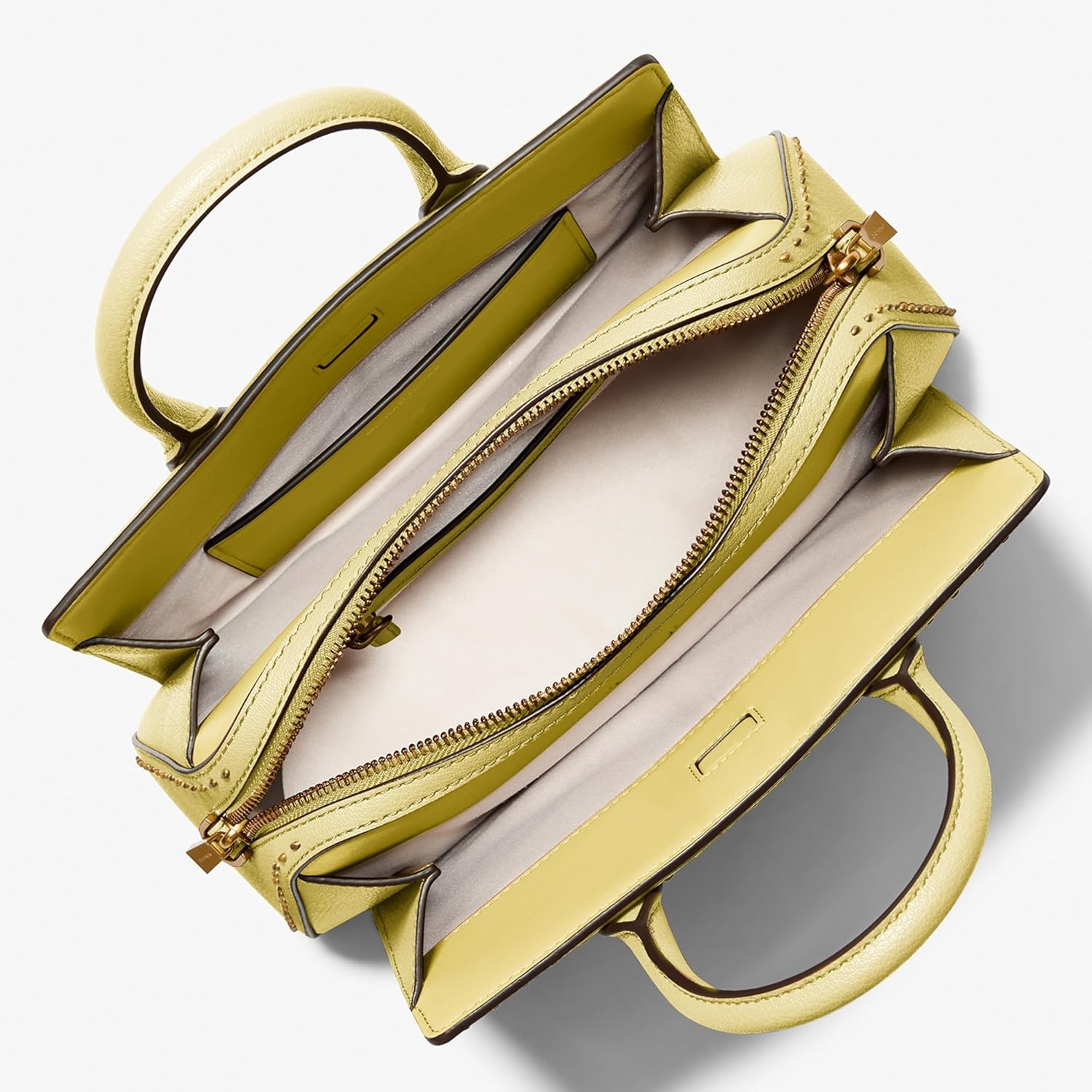image:imageMichael Kors Womens Laila Small SatchelGoldtone HardwareLeatherLemon