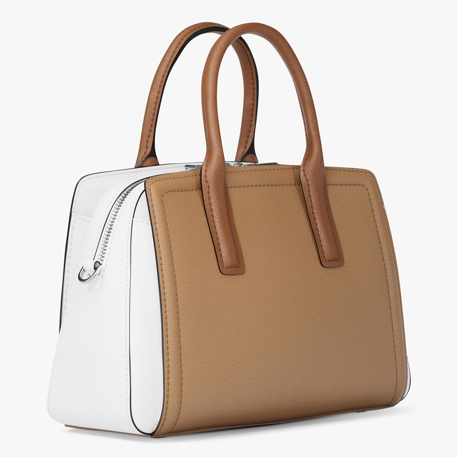 image:imageMichael Kors Womens Laila Small SatchelSilvertone HardwareLeatherPeanut Multi