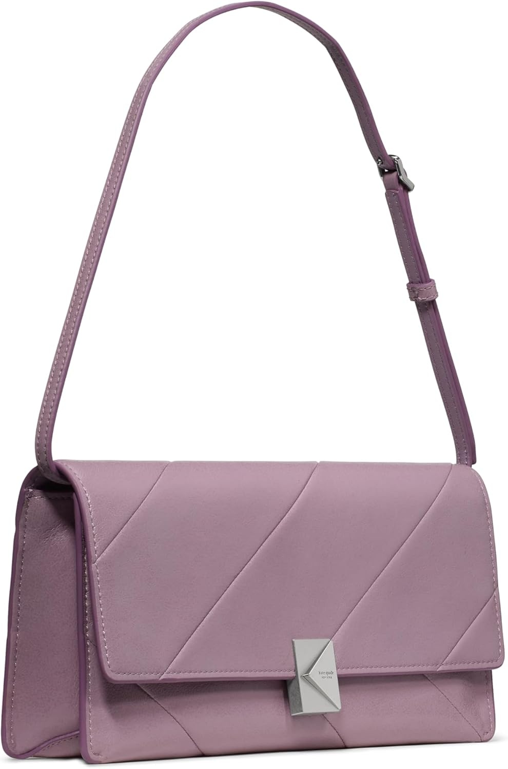 image:imagekate spade new york womens Deco Fine Grain Leather Soft ShoulderGlazed Market Purple