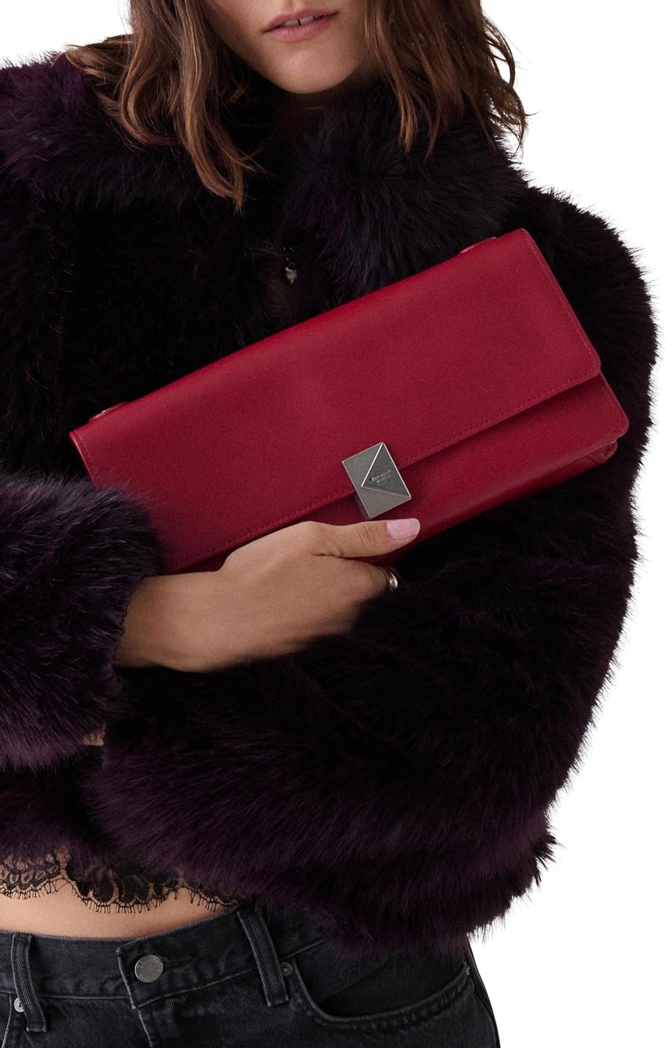 image:imagekate spade new york womens Deco Fine Grain Leather Soft ShoulderRed Jam