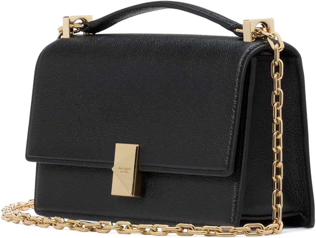 image:imagekate spade new york womens Deco Mini Leather Flap Chain CrossbodyBlack
