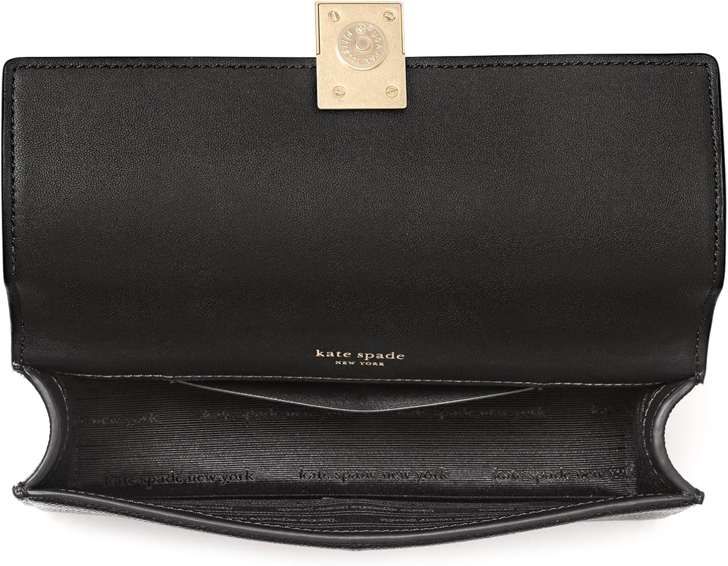 image:imagekate spade new york womens Deco Mini Leather Flap Chain CrossbodyBlack