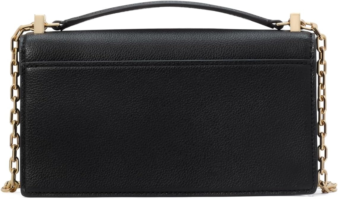 image:imagekate spade new york womens Deco Mini Leather Flap Chain CrossbodyBlack