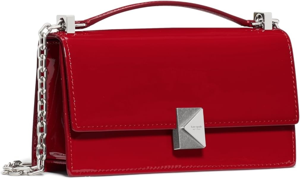 image:imagekate spade new york womens Deco Mini Leather Flap Chain CrossbodyDark Scarlet