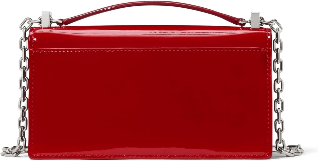image:imagekate spade new york womens Deco Mini Leather Flap Chain CrossbodyDark Scarlet