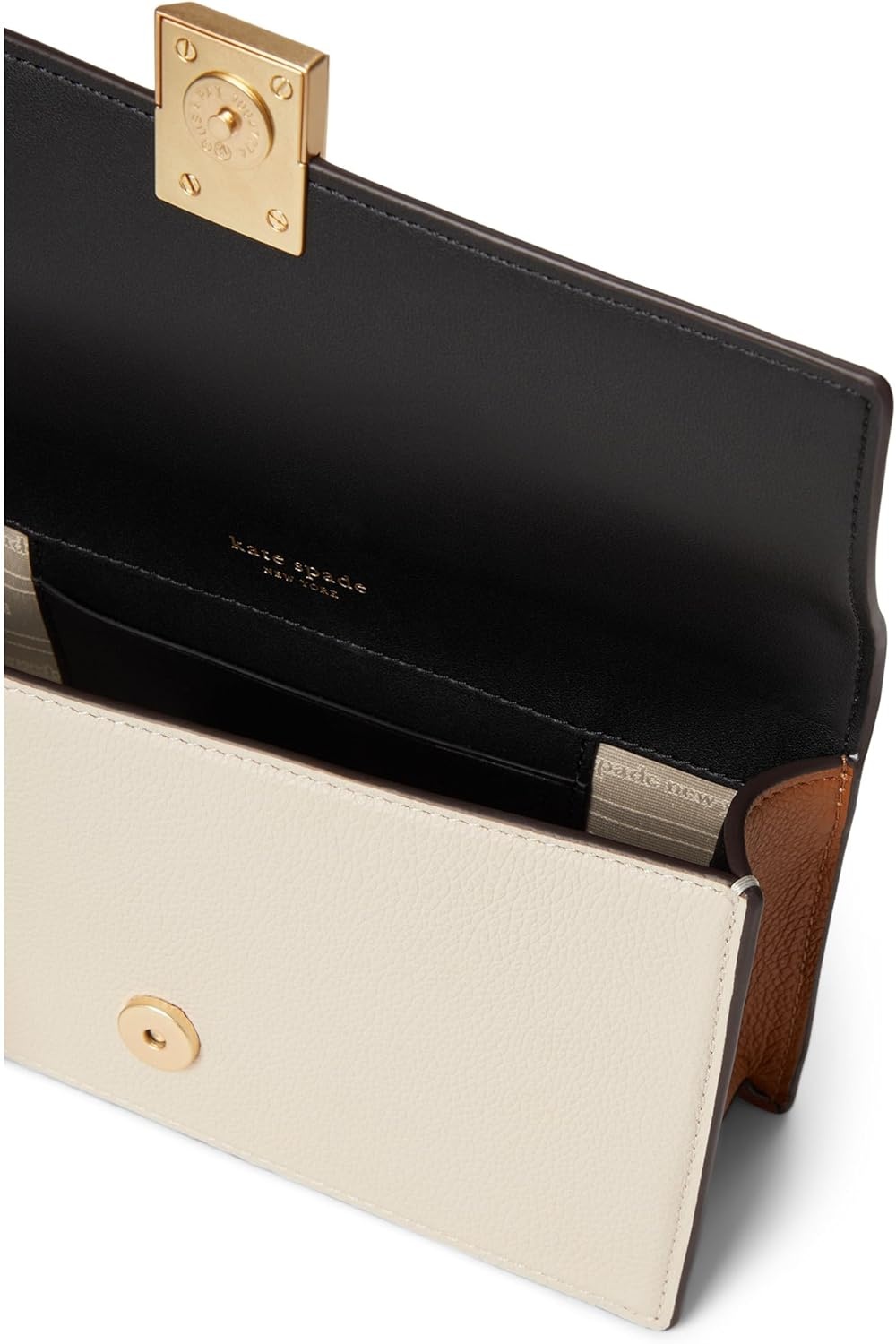 image:imagekate spade new york womens Deco Mini Leather Flap Chain CrossbodyMilk Glass Multi