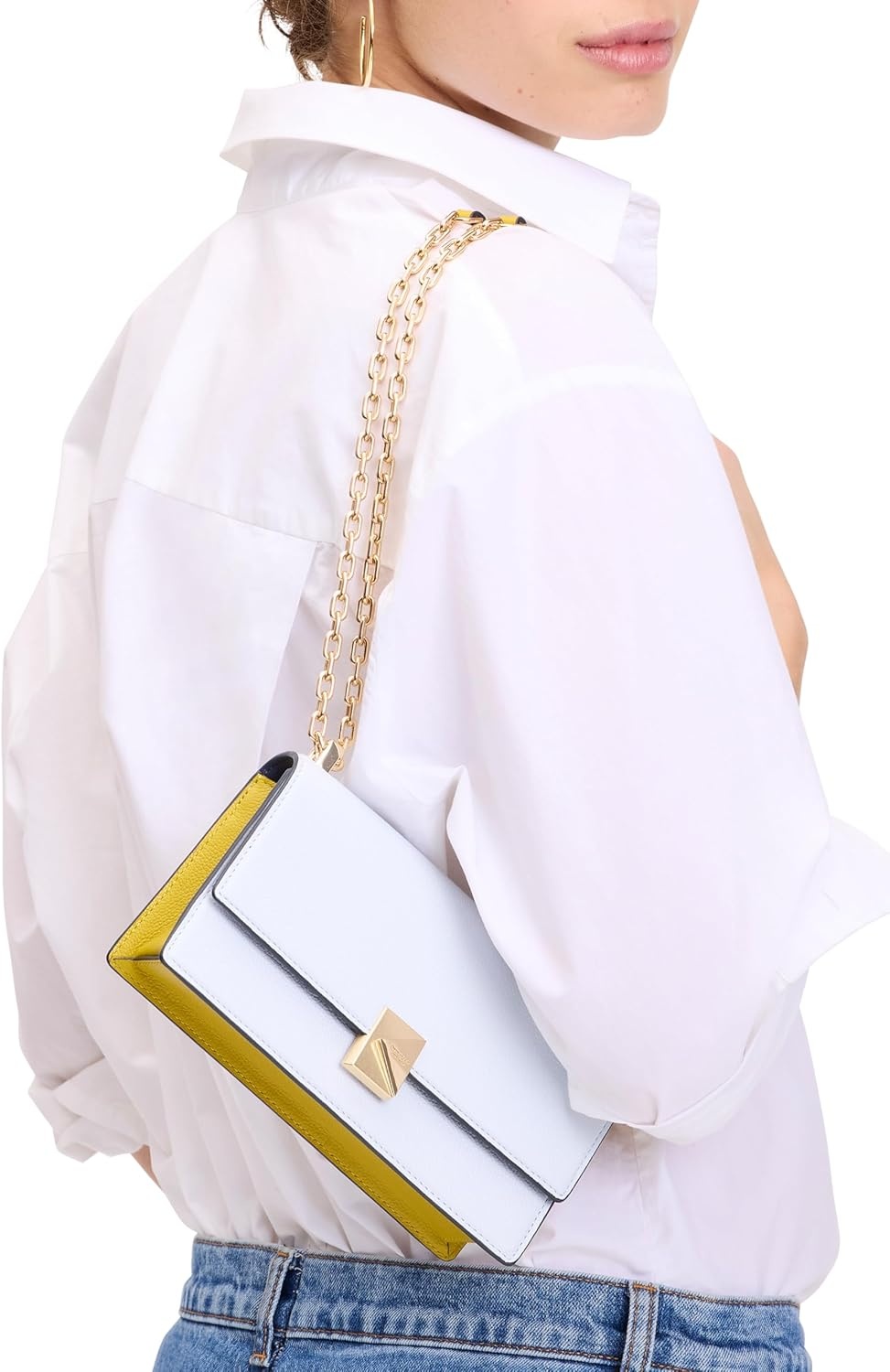 image:imagekate spade new york womens Deco Mini Leather Flap Chain CrossbodyPale Sapphirine Multi