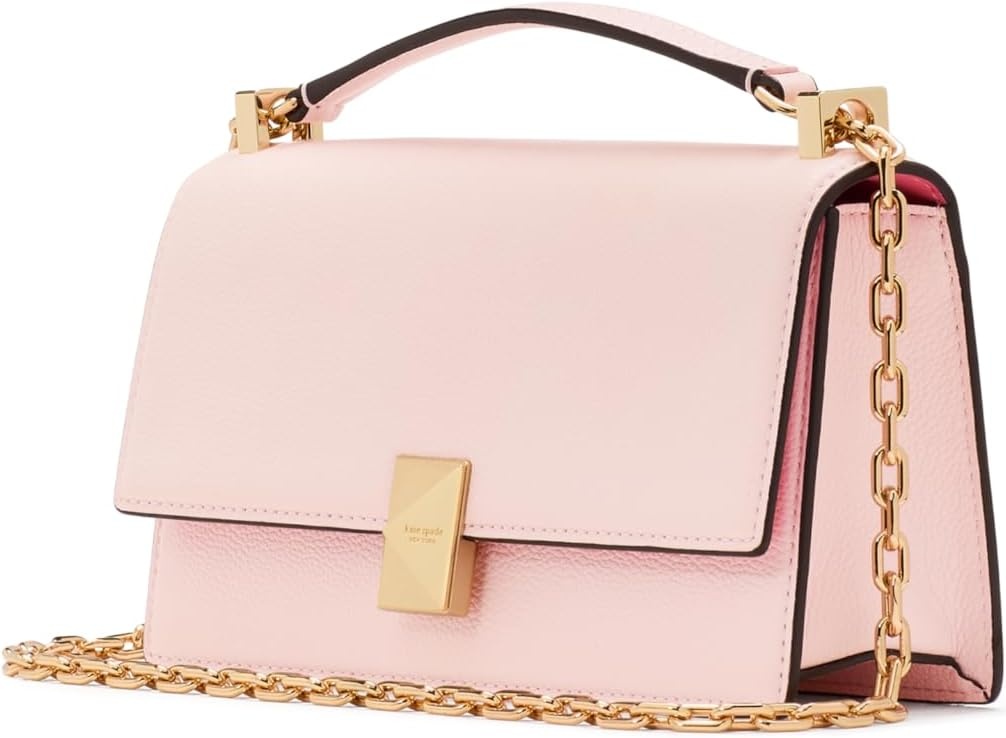 image:imagekate spade new york womens Deco Mini Leather Flap Chain CrossbodyPastry Pink