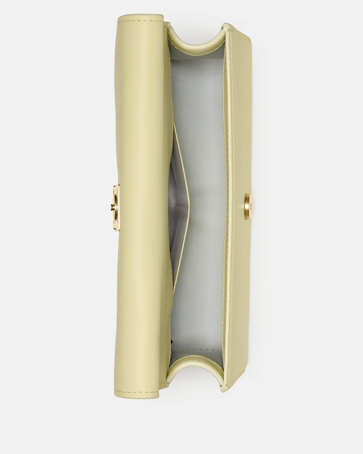 image:imagekate spade new york womens Deco Mini Leather Flap Chain CrossbodySnake Embossed Pale Citron