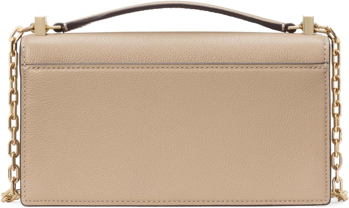 image:imagekate spade new york womens Deco Mini Leather Flap Chain CrossbodyTimeless Taupe