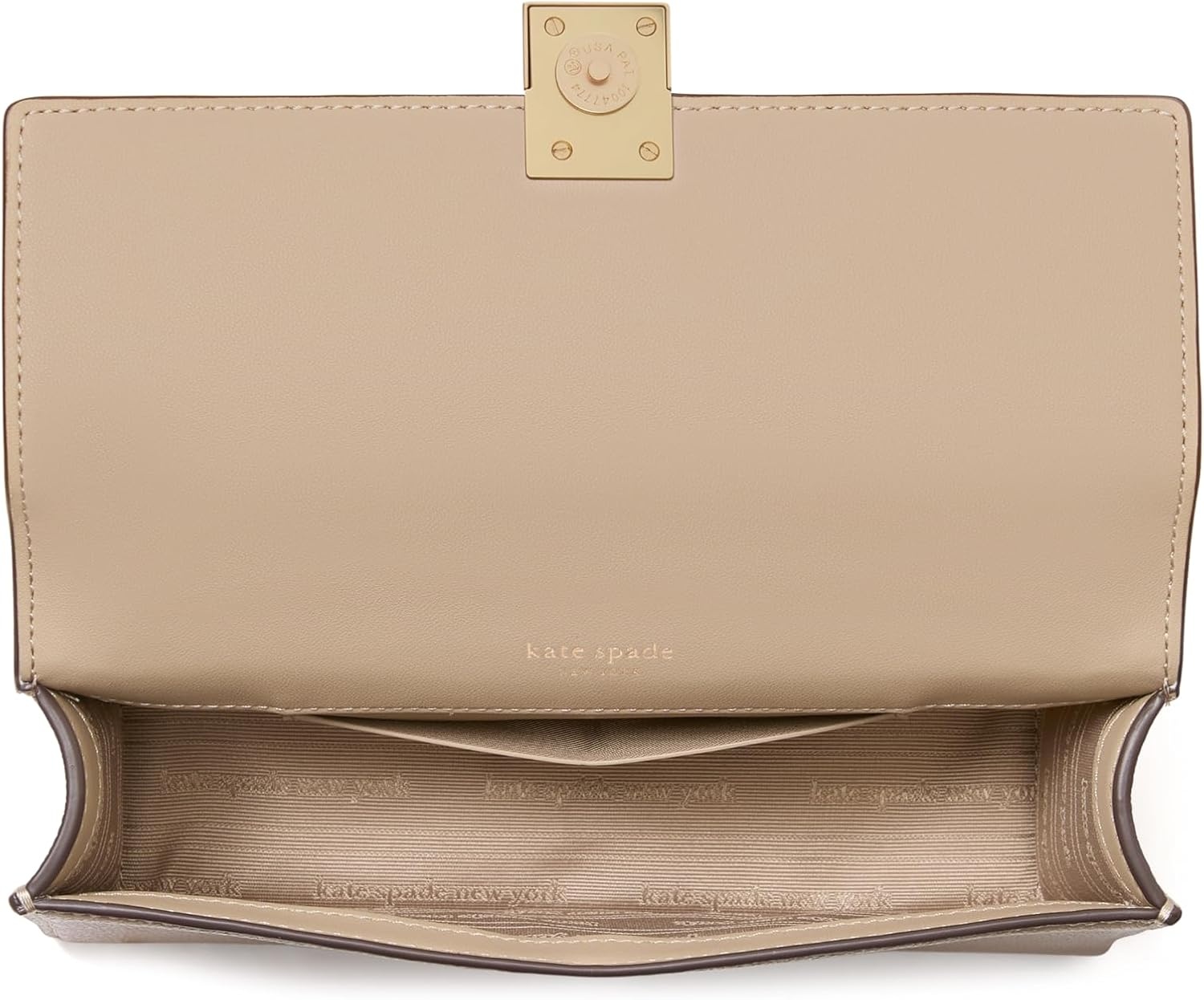 image:imagekate spade new york womens Deco Mini Leather Flap Chain CrossbodyTimeless Taupe