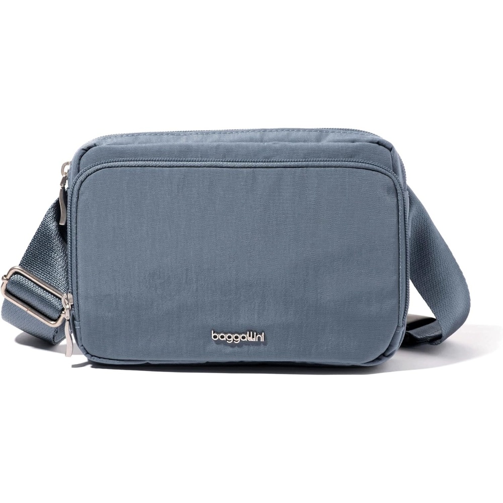 image:imageBaggallini Modern Belt Bag 5x8 Travel Fanny Pack Sling Bag Waistpack wRFID Card Holder Waterresistant Crossbody BagMist