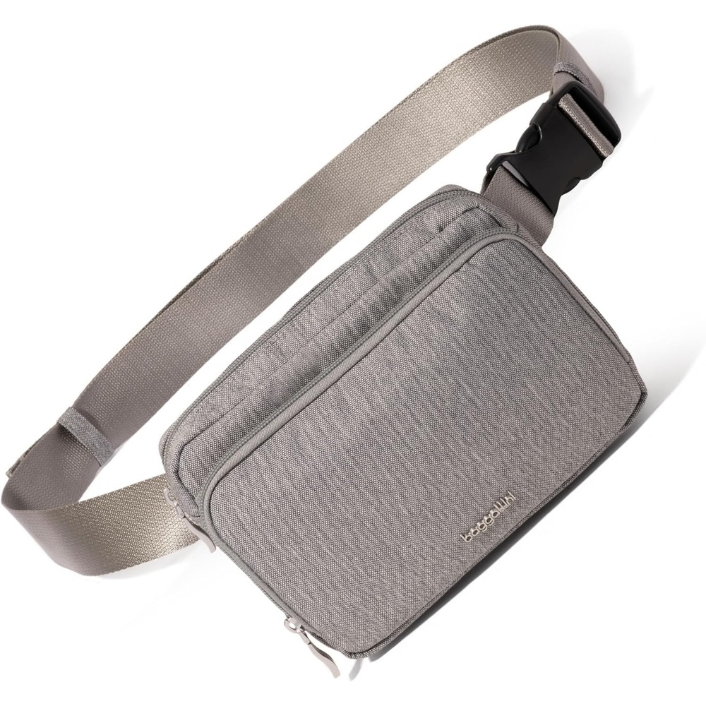 image:imageBaggallini Modern Belt Bag 5x8 Travel Fanny Pack Sling Bag Waistpack wRFID Card Holder Waterresistant Crossbody BagStone Heritage