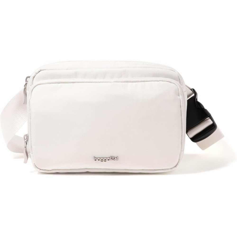 image:imageBaggallini Modern Belt Bag 5x8 Travel Fanny Pack Sling Bag Waistpack wRFID Card Holder Waterresistant Crossbody BagWhite