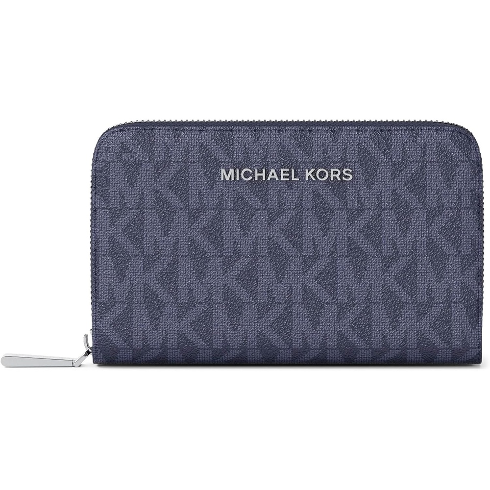 image:imageMichael Kors Jet Set Small Zip Around Card CaseDress Blues
