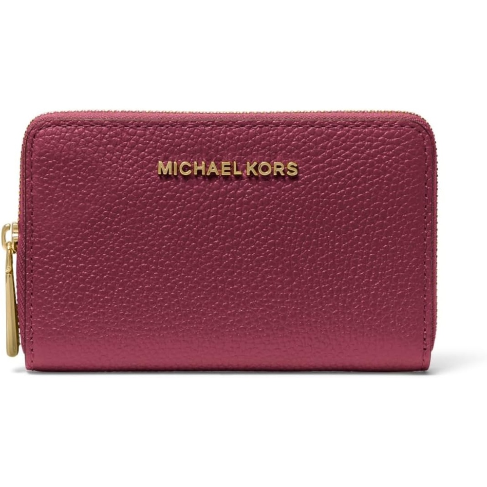 image:imageMichael Kors Jet Set Small Zip Around Card CaseGoldtone HardwareMulberry