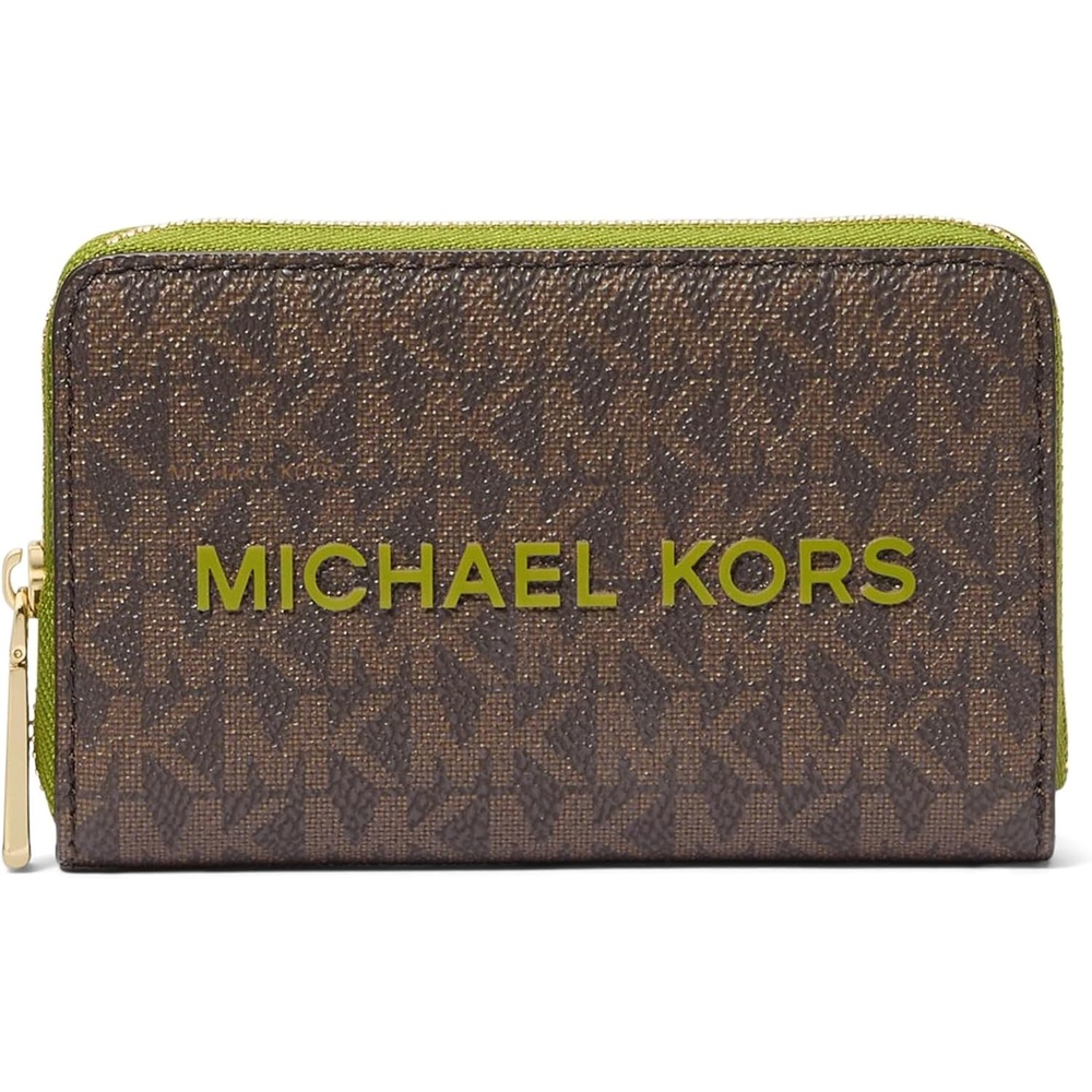 image:imageMichael Kors Jet Set Small Zip Around Card CaseMeadow Green