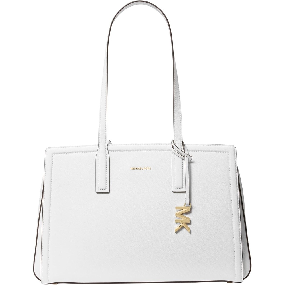 image:imageMichael Kors Womens Laila Medium Tote BagGoldtone HardwareOptic White
