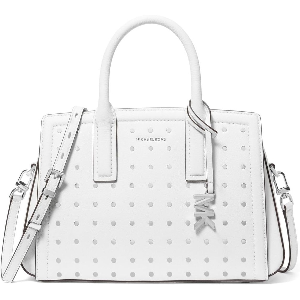 image:imageMichael Kors Womens Laila Small SatchelOptic White