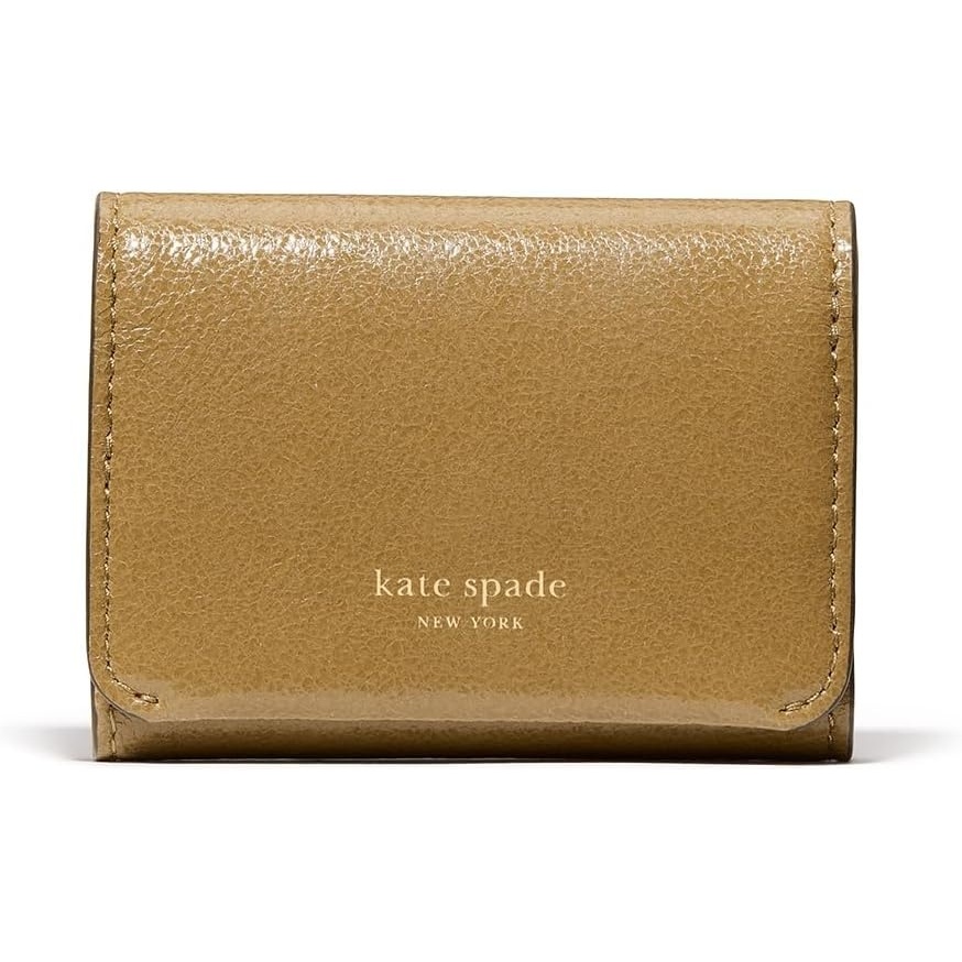 image:imagekate spade new york Halo Glazed Leather Card Case Trifold WalletGlazed Dried Thyme